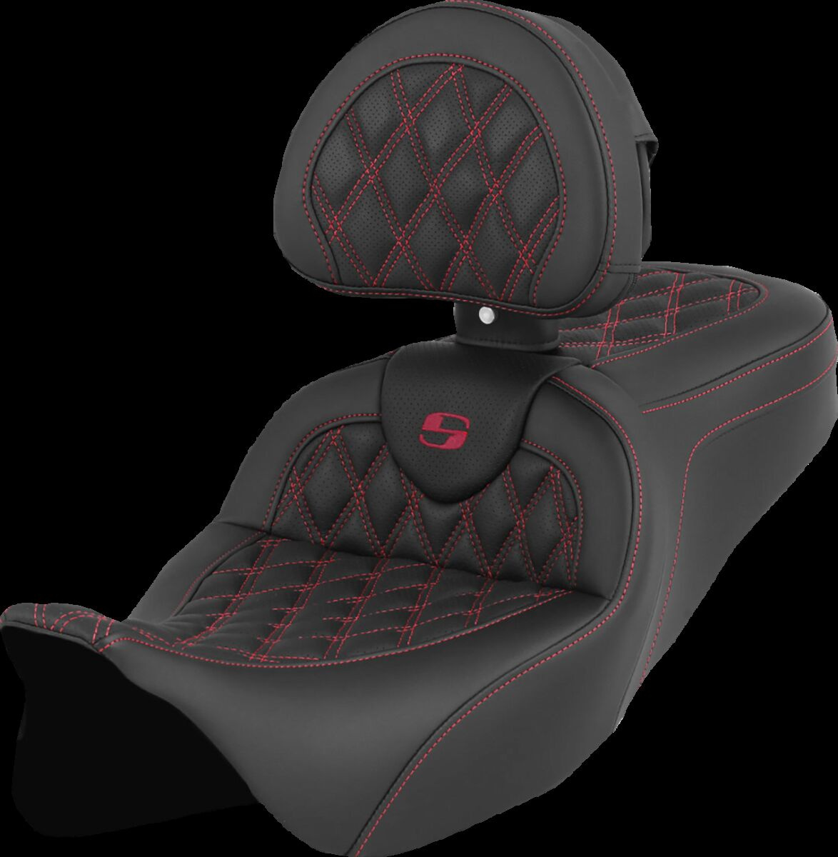 Saddlemen Seat Roadsofa Ls W/Br Burgundy Stitch Seat Roadsofa Ls W/Br