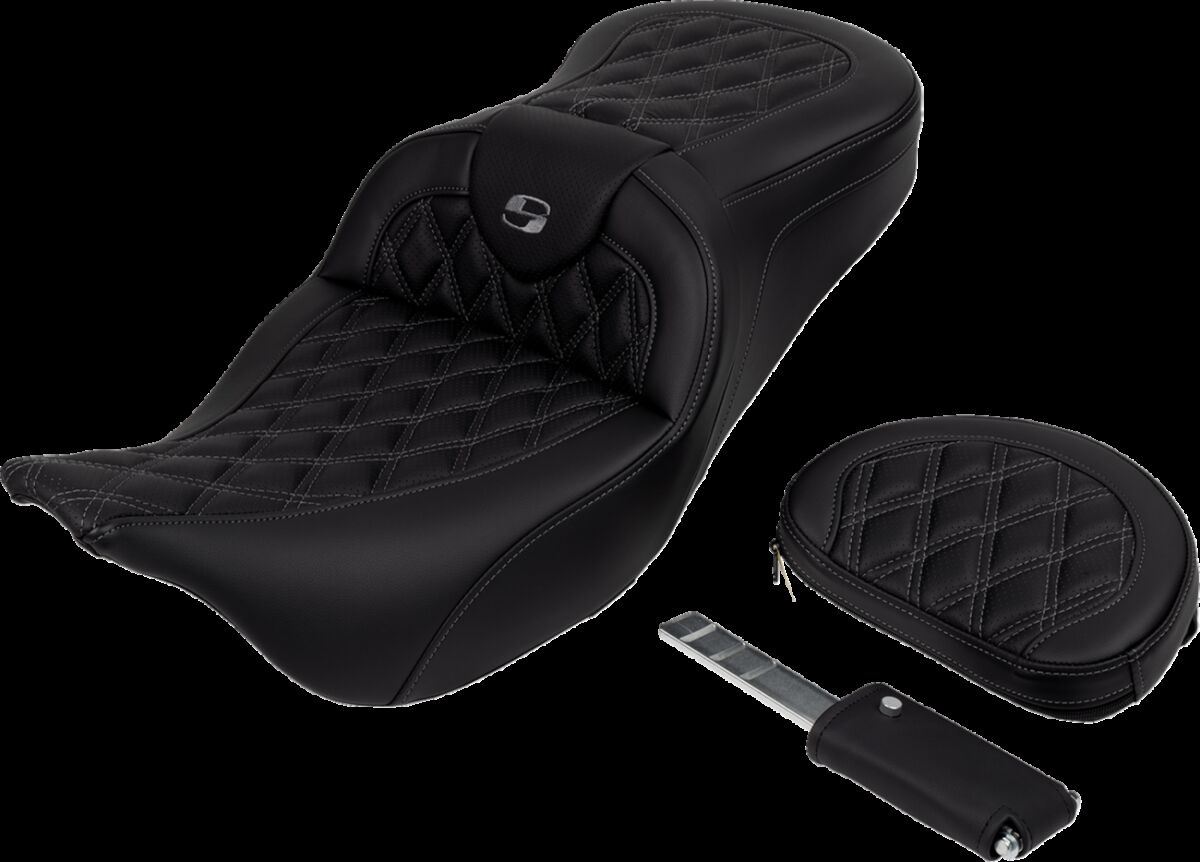 Saddlemen Seat Roadsofa Ls W/Br Grey Stitch Seat Roadsofa Ls W/Br Grey