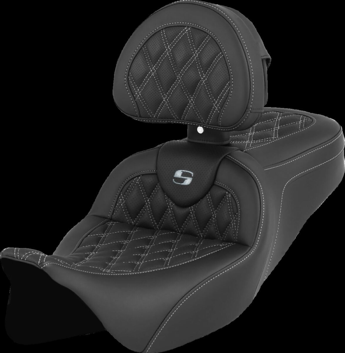 Saddlemen Seat Roadsofa Ls W/Br Silver Stitch Seat Roadsofa Ls W/Br Si