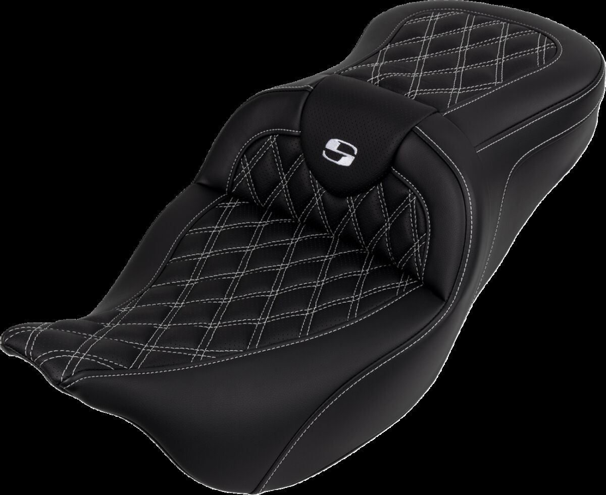 Saddlemen Seat Roadsofa Ls W/Br White Stitch Seat Roadsofa Ls W/Br Whi