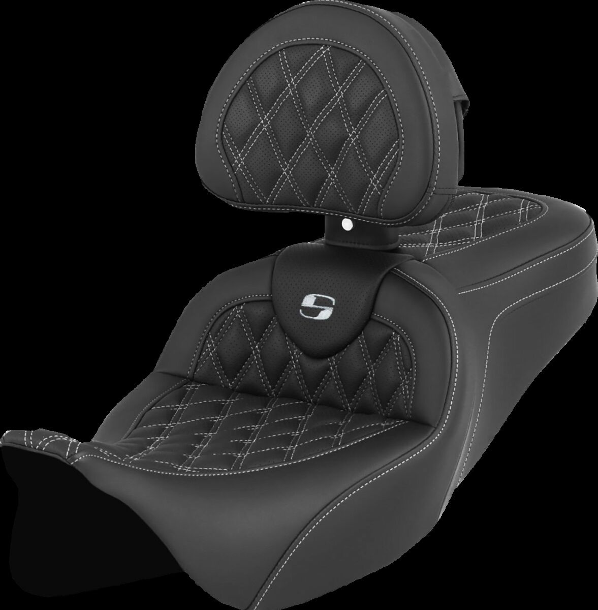 Saddlemen Seat Roadsofa Ls W/Br White Stitch Seat Roadsofa Ls W/Br Whi