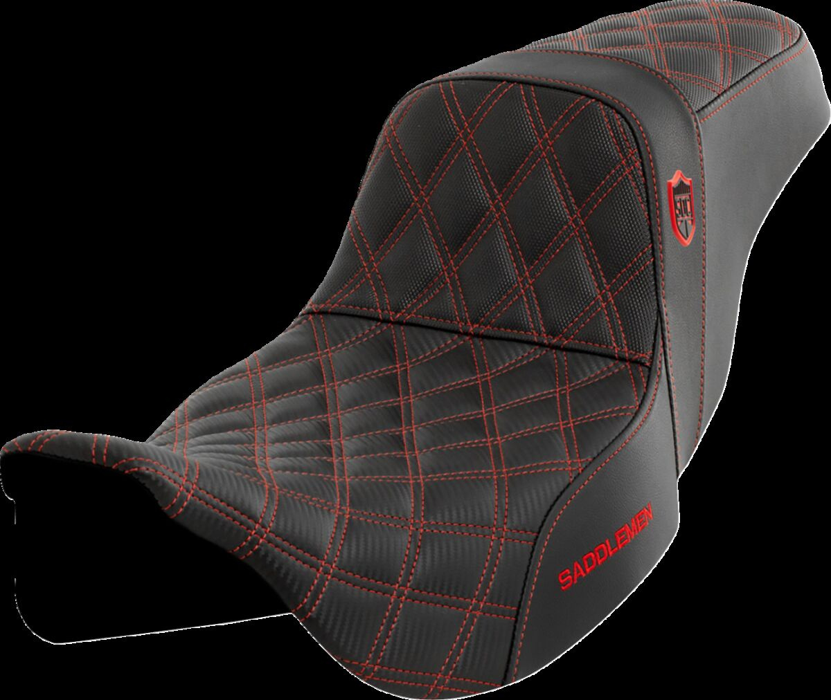 Saddlemen Pro Series Sdc Performance Seat - Without Backrest - Red Sti