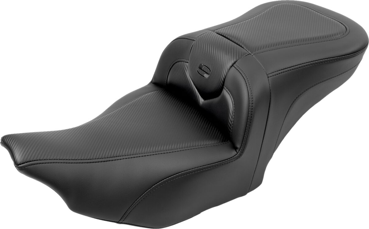 Saddlemen Roadsofa�?� Seat - With Backrest - Carbon Fiber Seat Roadsof