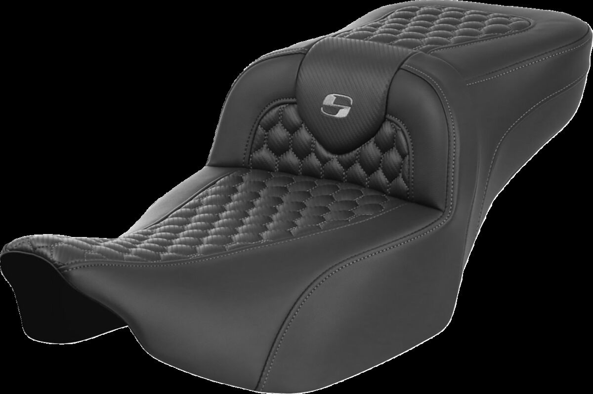 Saddlemen Roadsofa�?� Seat - Without Backrest - Gray Stitch - Extended