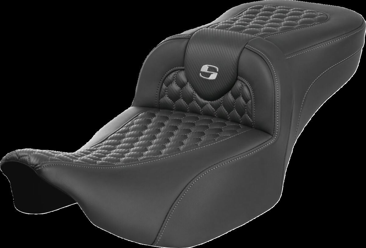 Saddlemen Roadsofa�?� Seat - Without Backrest - Silver Stitch - Extend