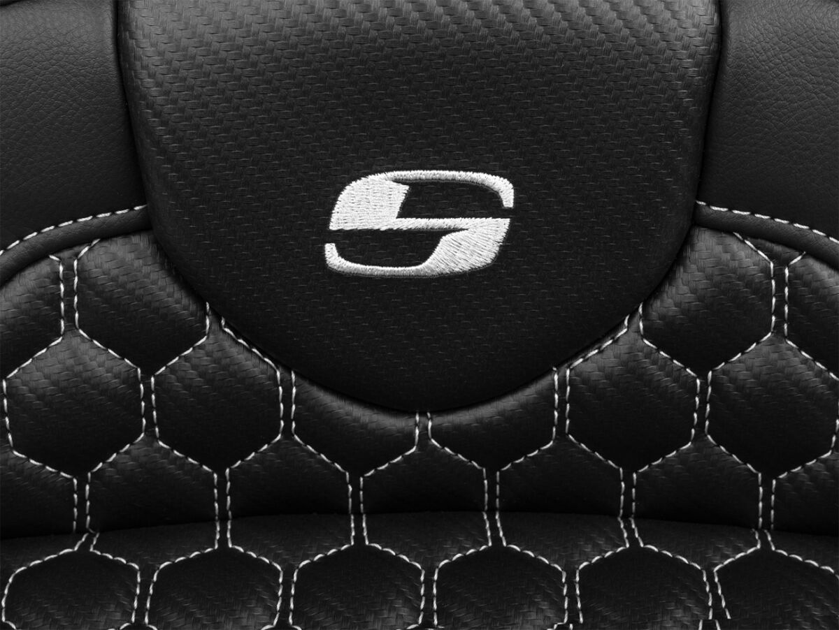 Saddlemen Roadsofa�?� Seat - With Backrest - Silver Stitch - Extended