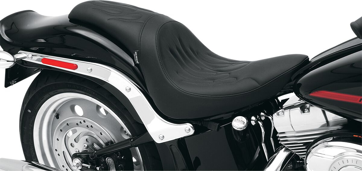 Drag Specialties Seats Seat Predator Rear Full Length Vinyl Black Seat