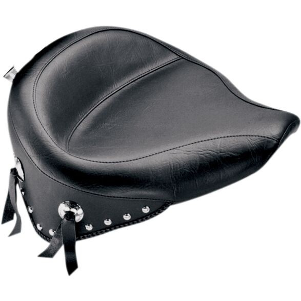 Mustang Seat Wide Touring Solo Plain Studded With Conchos Seat Wide To