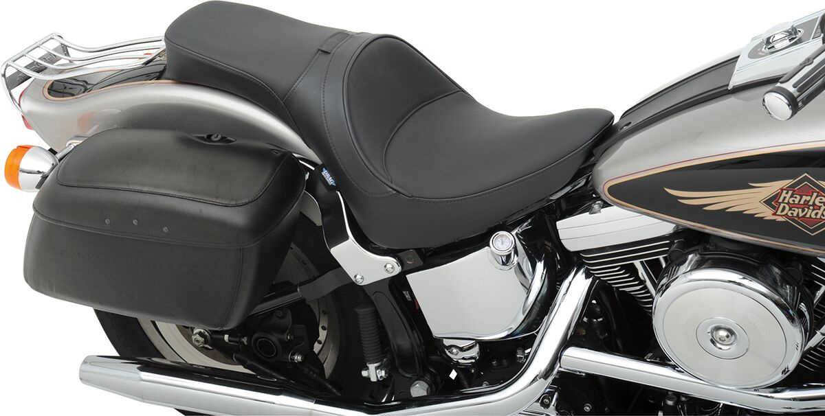 Drag Specialties Seats Seat With Driver Backrest Receptacle Vinyl Blac