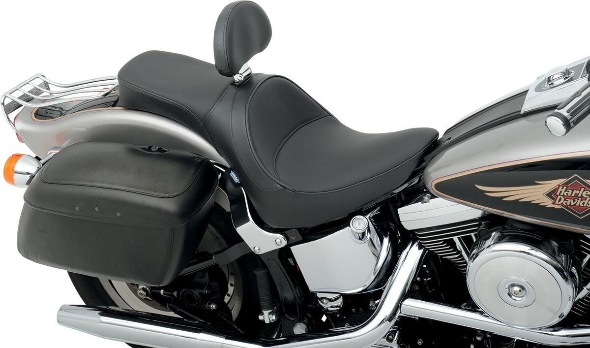 Drag Specialties Seats Seat With Driver Backrest Receptacle Vinyl Blac
