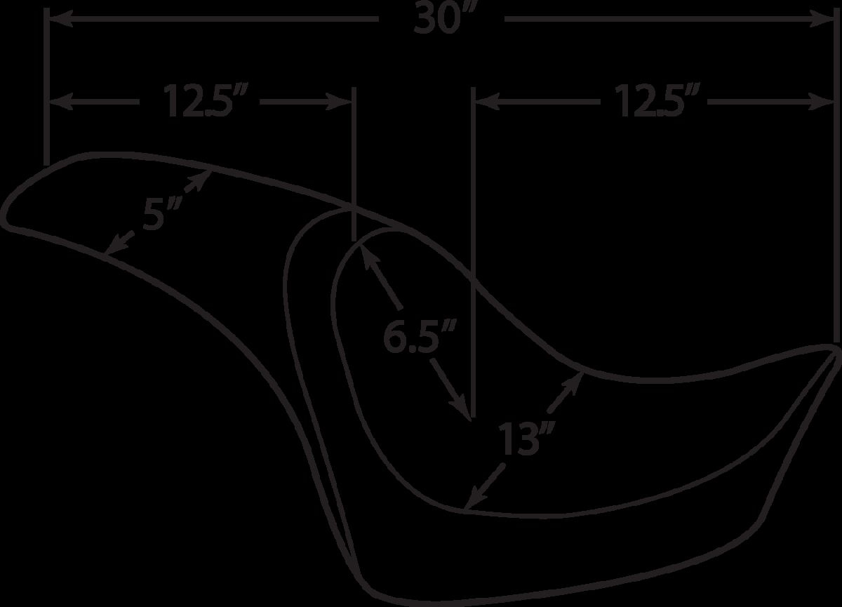 Drag Specialties Seats Seat Predator Full Length Front Smooth Vinyl Bl