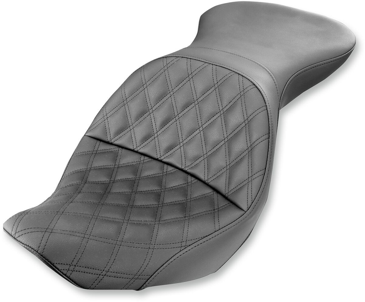 Saddlemen 2-Up Seat Explorer�?� Ls Front|Rear Vinyl|Saddlegel�?� Black