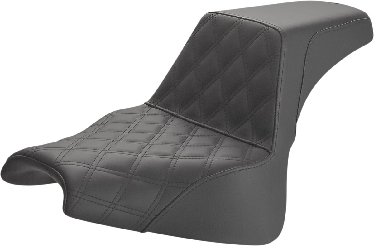 Saddlemen Lattrice Stitch (Ls) Step Up Gel Seat Diamond Black Seat Ste