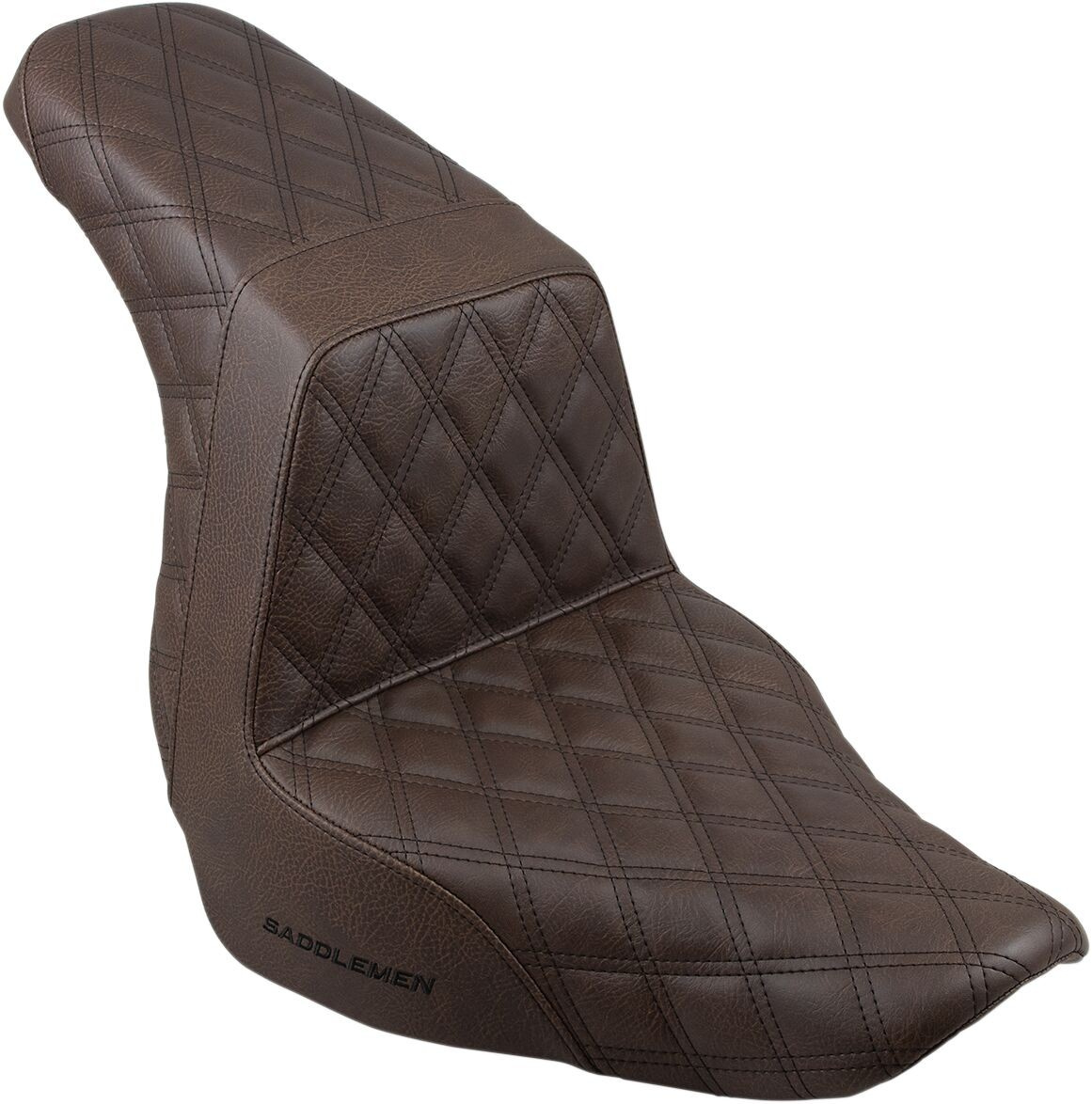 Saddlemen Seat Step Up Ls Front W/Passenger Lattice Brown Seat Step Up