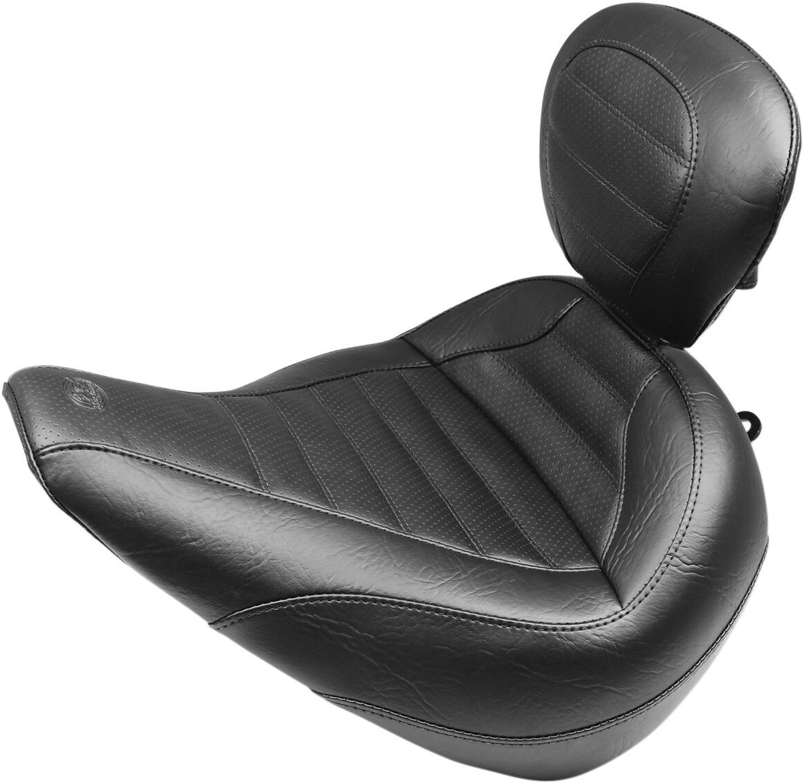 Mustang Seat Solo Touring W/Driver Bachrest Black Seat Standard Tourin