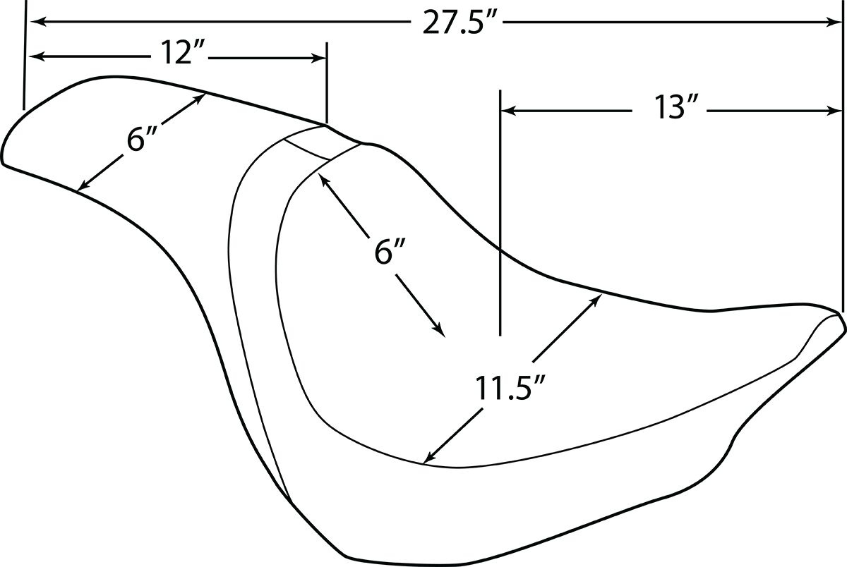 Drag Specialties Seats Seat Pred Smth Vnyl Soft Seat Pred Smth Vnyl So