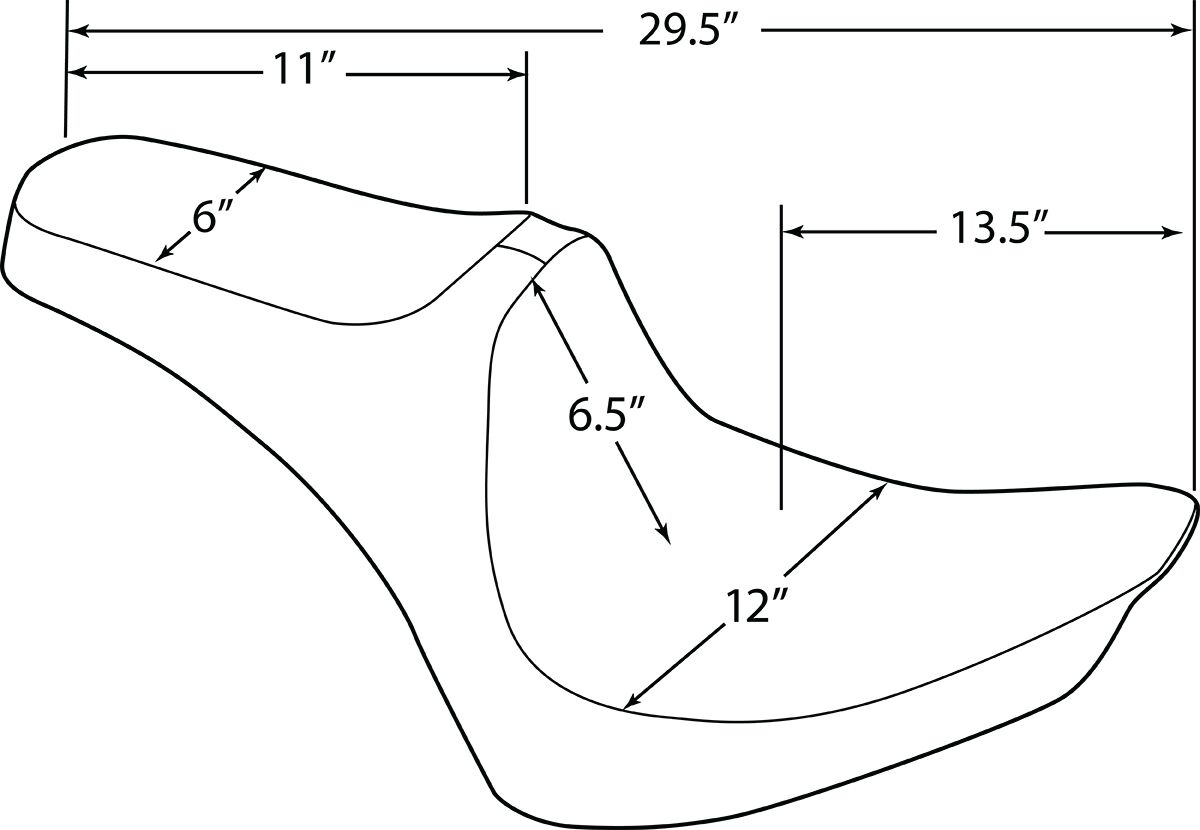 Drag Specialties Seats Seat Pred Iii Smooth Soft Seat Pred Iii Smooth