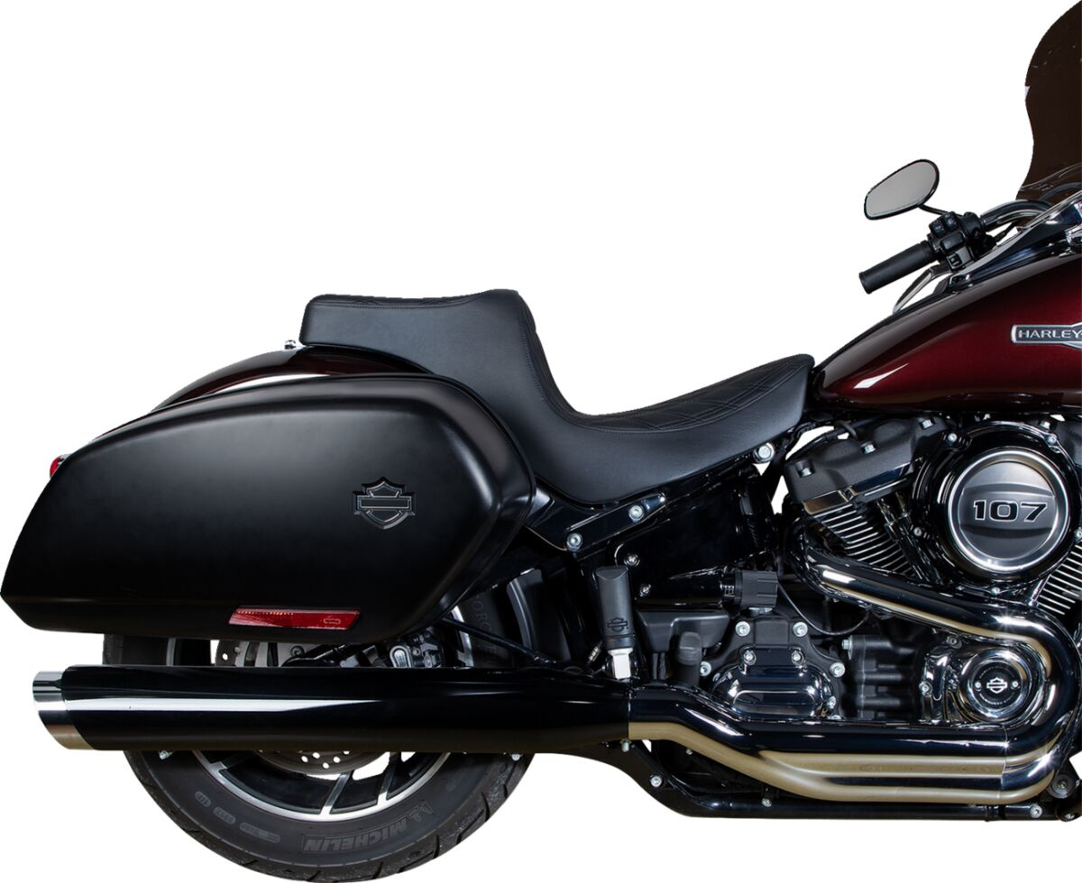 Drag Specialties Seats Predator Iii Seat - Double Diamond - Black W/ B