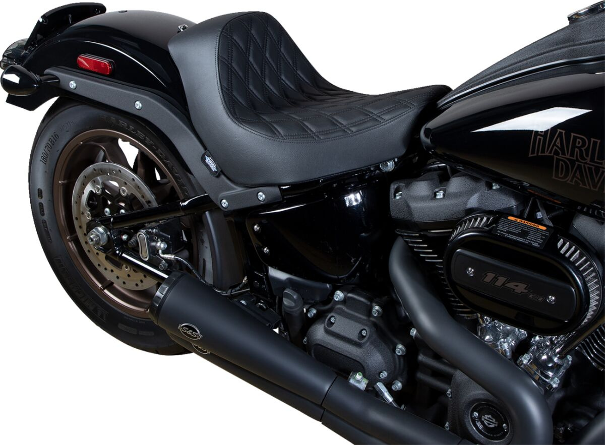 Drag Specialties Seats Seat Solo Dd B Vnyl St18+ Seat Solo - Double Di