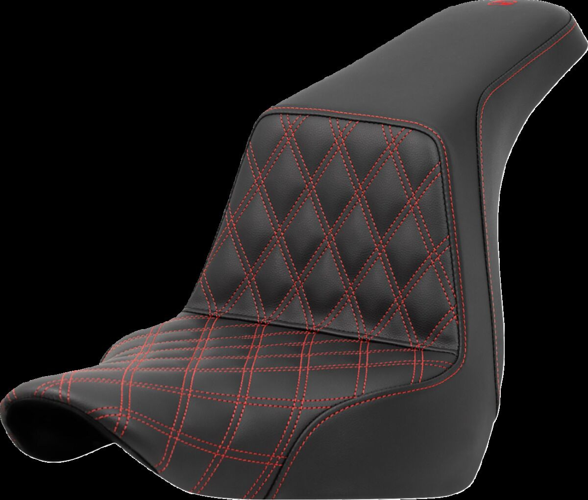 Saddlemen Seat Step Up Ls Driver Red Stitch Seat Step Up Flsb/Fxlr 18-