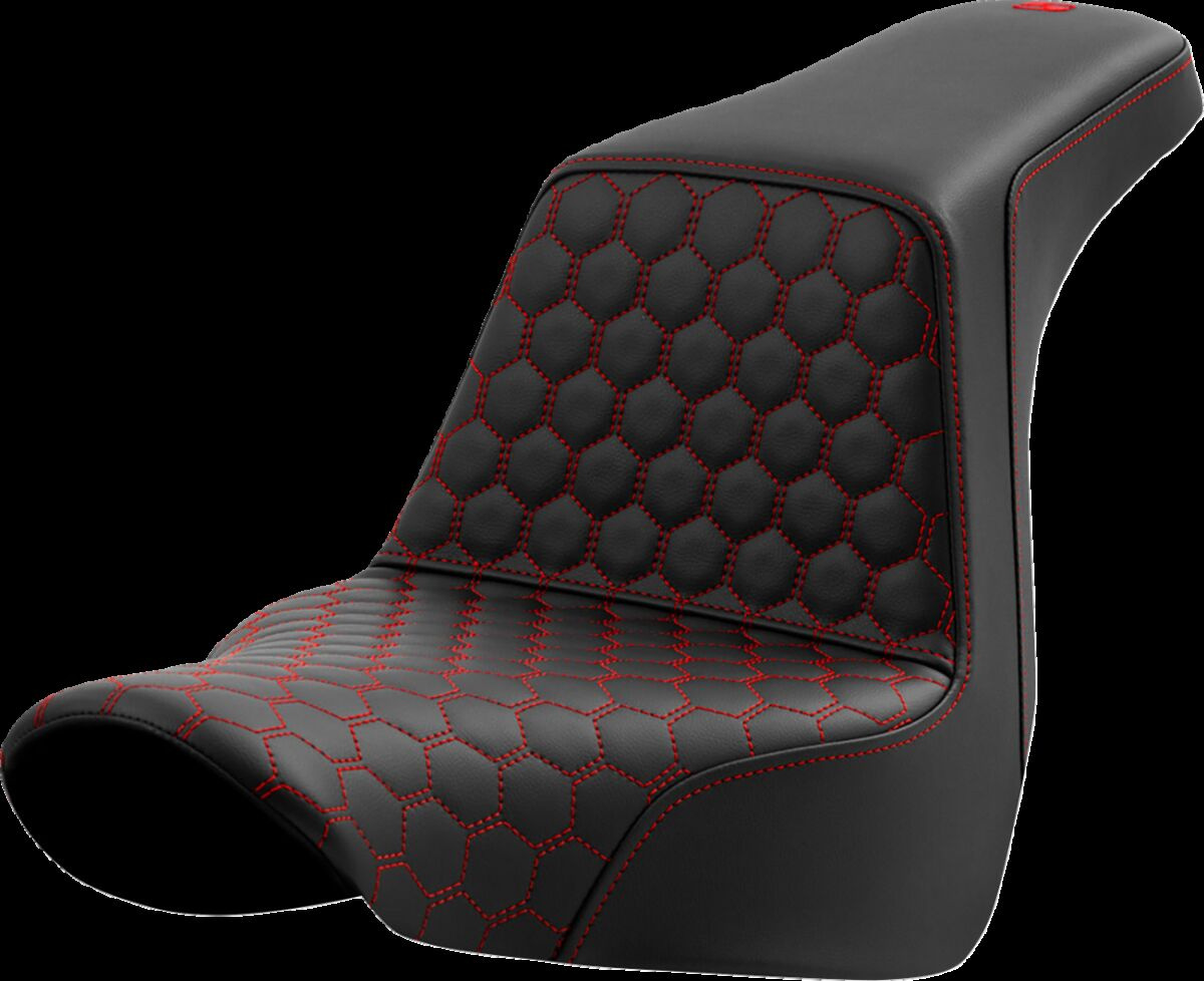 Saddlemen Seat Step Up Hc Red Stitch Seat Step Up Flsb/Fxlr 18-Up -