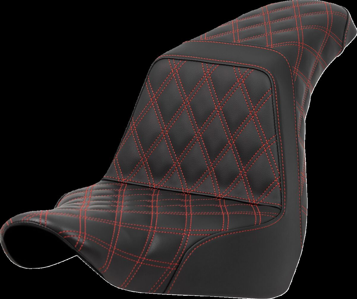 Saddlemen Seat Step Up Full Ls Red Stitch Seat Step Up Flsb/Fxlr 18-Up