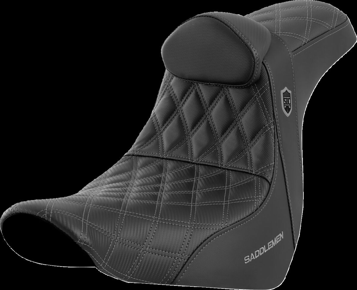 Saddlemen Seat Sdc Perf Gripper W/Br Grey Stitch Seat Pro Serie Sdc Fl
