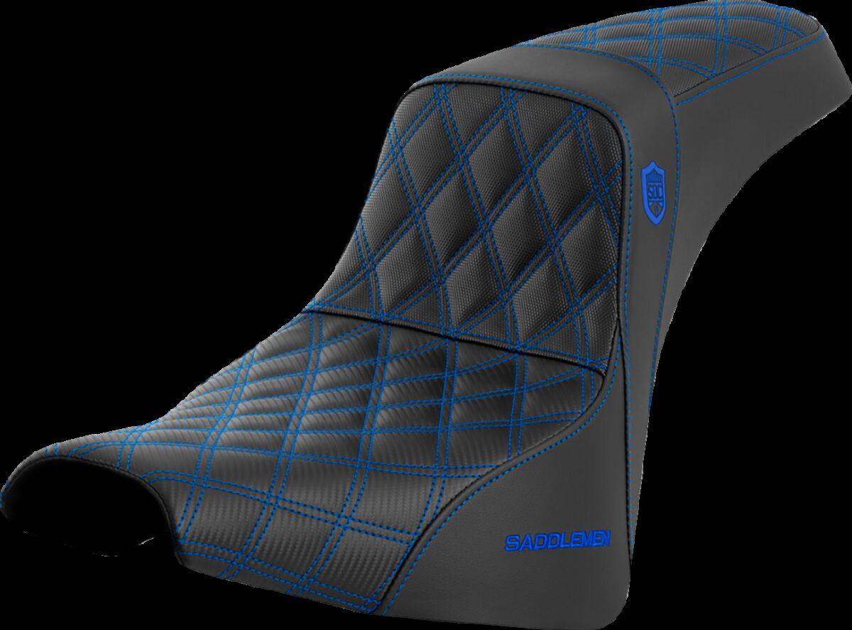 Saddlemen Seat Sdc Perf Gripper Blue Stitch Seat Pro Serie Sdc Fxbb/Fx