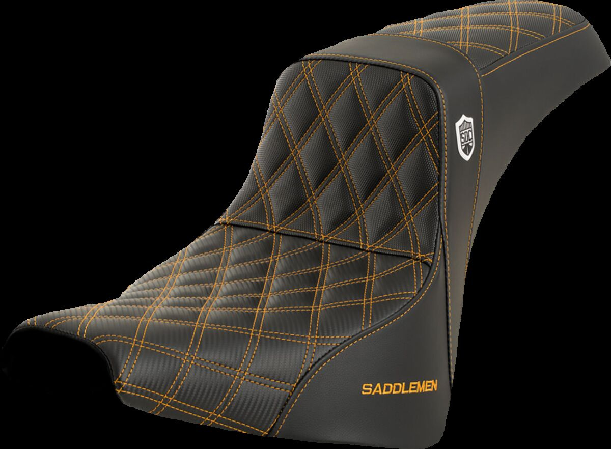 Saddlemen Seat Sdc Perf Gripper Gold Stitch Seat Pro Serie Sdc Fxbb/Fx