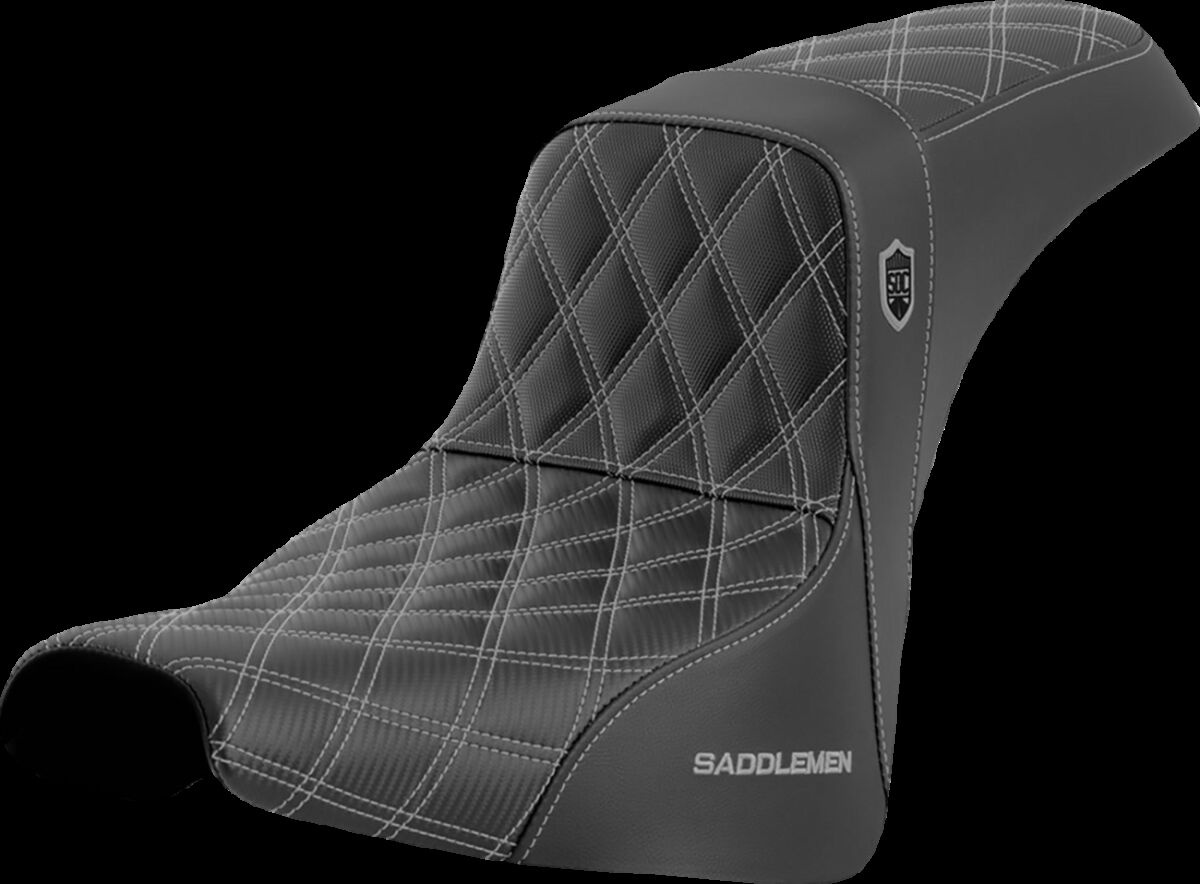 Saddlemen Seat Sdc Perf Gripper Silver Stitch Seat Pro Serie Sdc Fxbb/