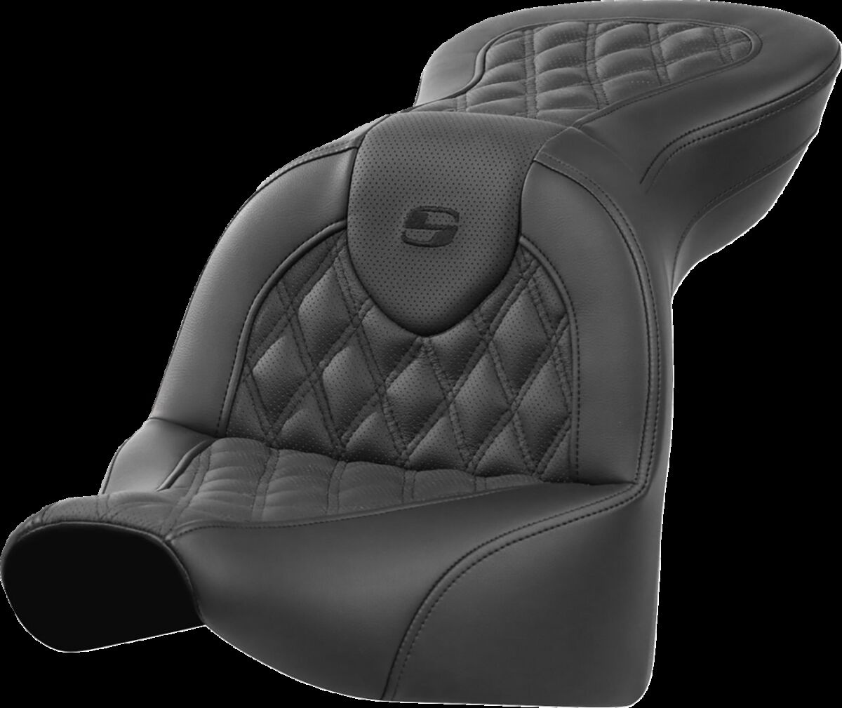 Saddlemen Roadsofa�?� Seat - Without Backrest - Lattice Stitch - Black
