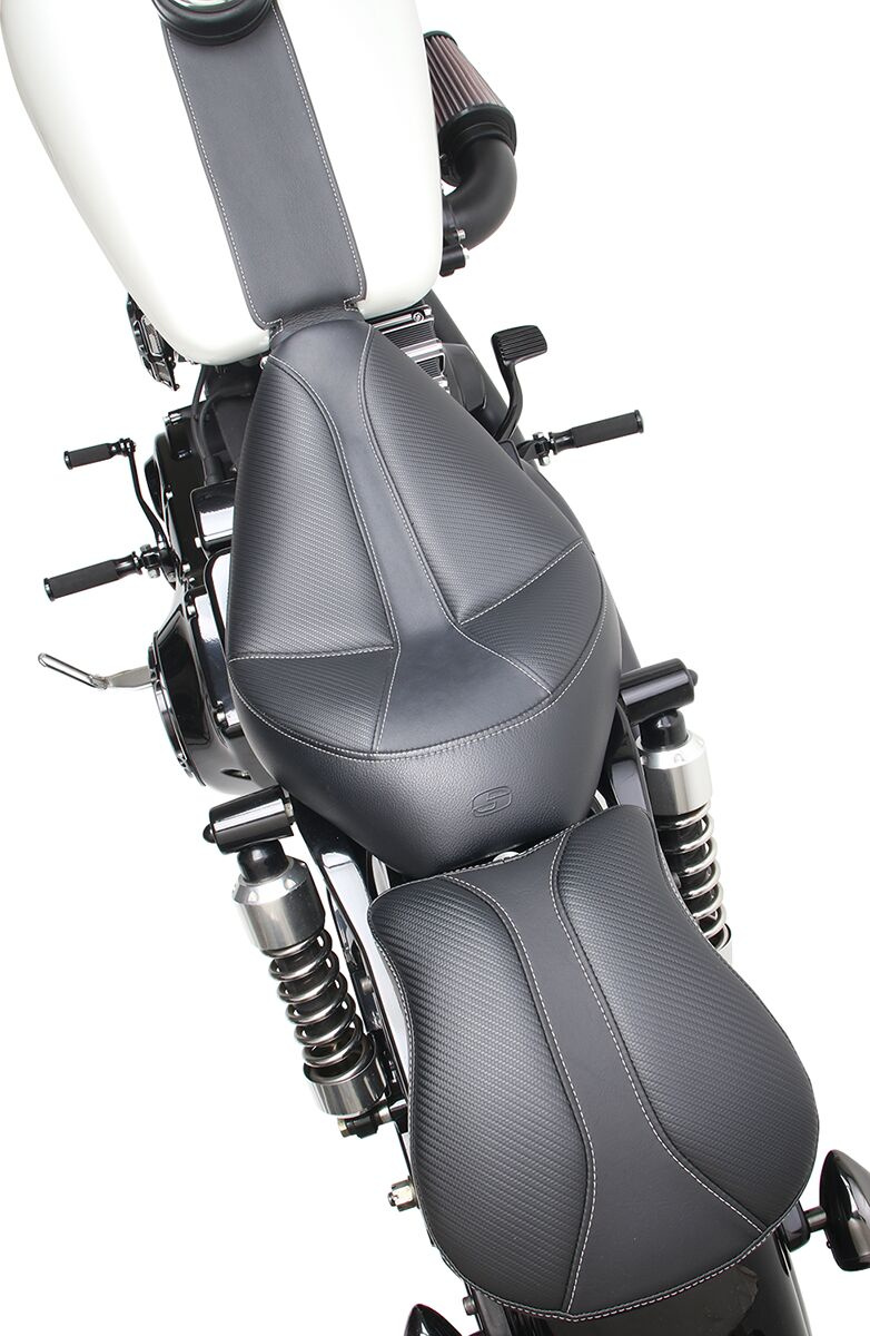 Saddlemen Solo Seat Dominator Front Vinyl|Saddlegel�?�|Gel Channel�?�