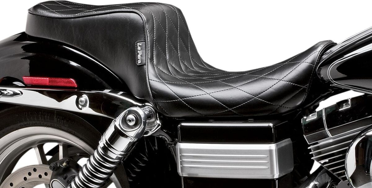 Le Pera Seat Cherokee 2-Up Diamond Stitch Black Seat Cher Dmd 96-03Fxd