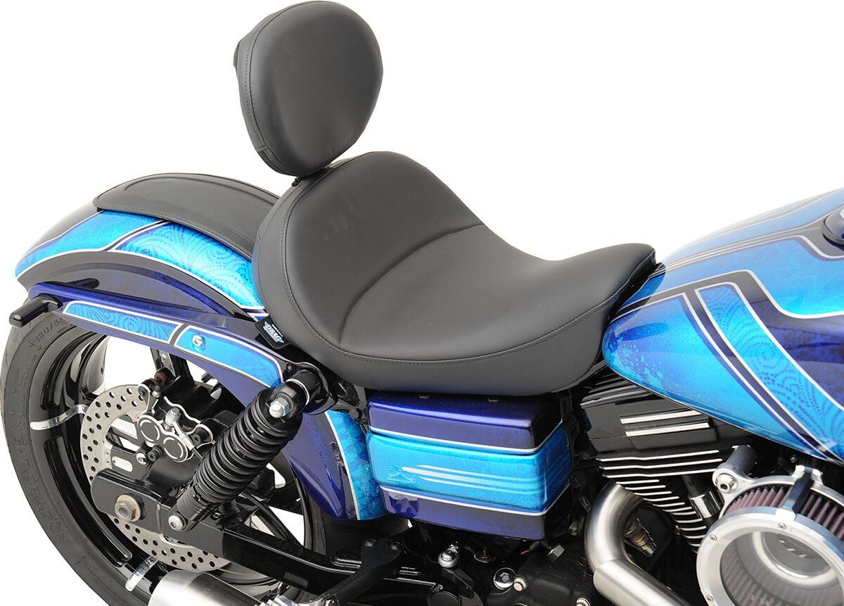 Drag Specialties Seats Seat Solo With Backrest Option Black Seat Solo