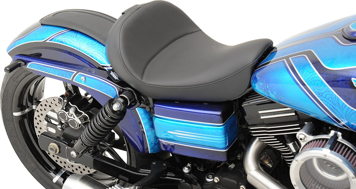 Drag Specialties Seats Seat Solo With Backrest Option Black Seat Solo