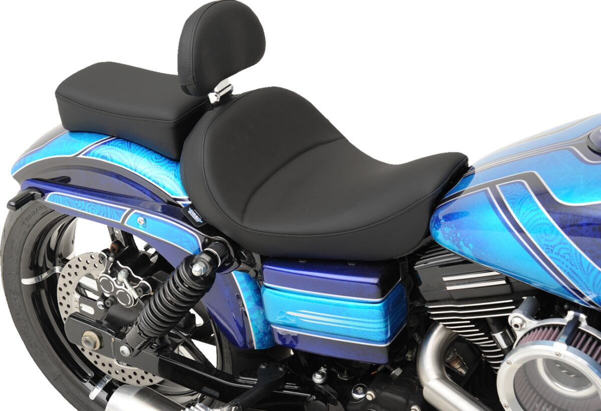 Drag Specialties Seats Seat Solo With Backrest Option Black Seat Solo