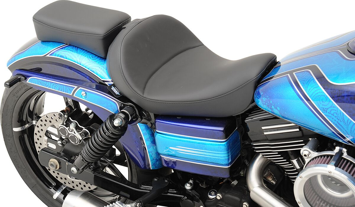 Drag Specialties Seats Seat Solo With Backrest Option Black Seat Solo