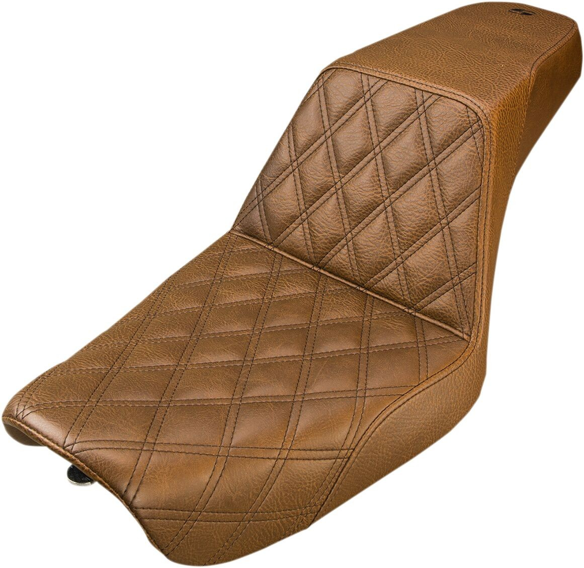 Saddlemen 2-Up Seat Step Up Front|Rear Saddlehyde�?� Brown Seat Stepup