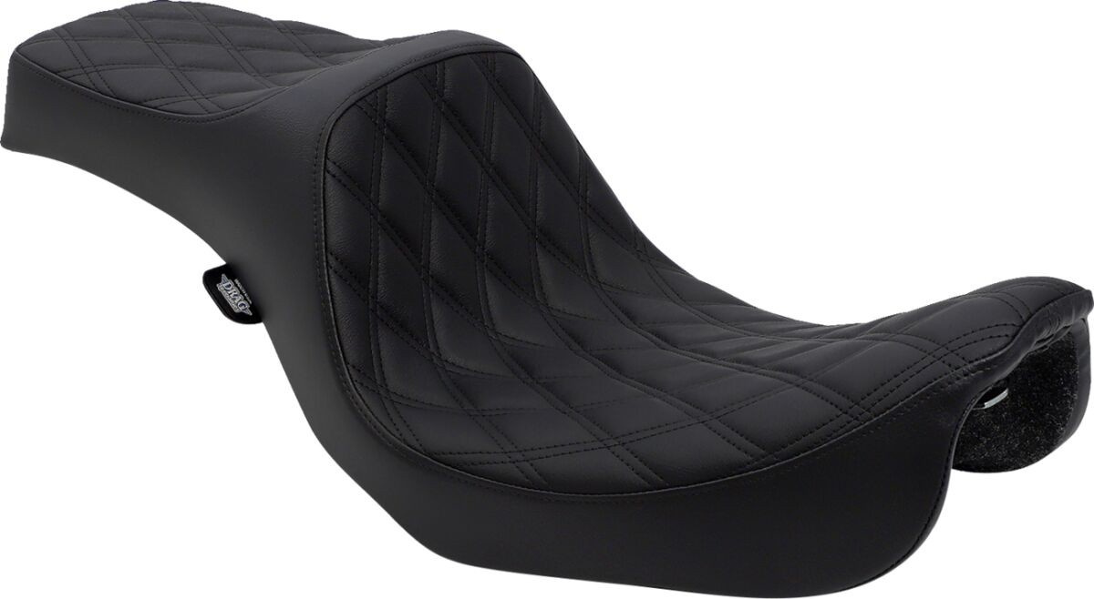 Drag Specialties Seats Seat Predator Iii Double Diamond Black/Black Se