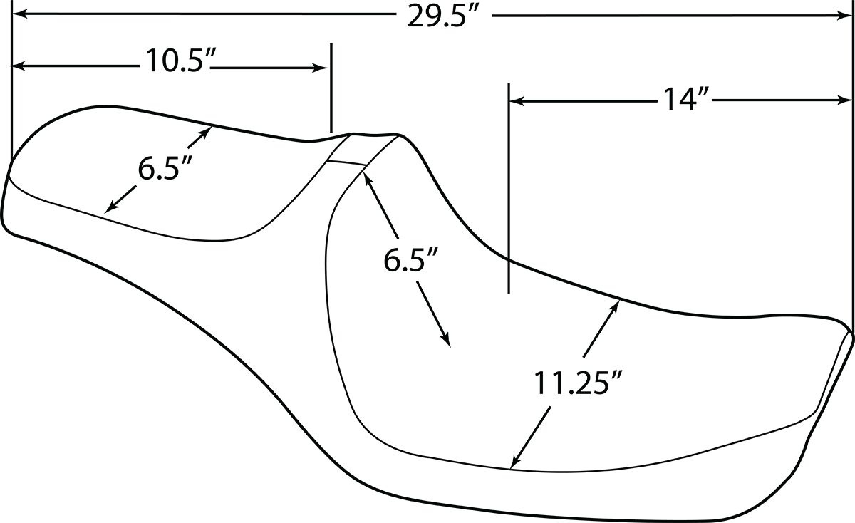 Drag Specialties Seats Seat Pred Iii Smooth Fxd Seat Pred Iii Smooth F