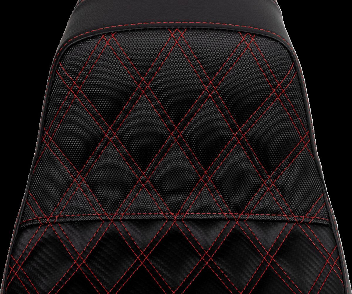 Saddlemen Seat Sdc Performance Red Stitch Seat Pro Serie Sdc Fxd 07-17