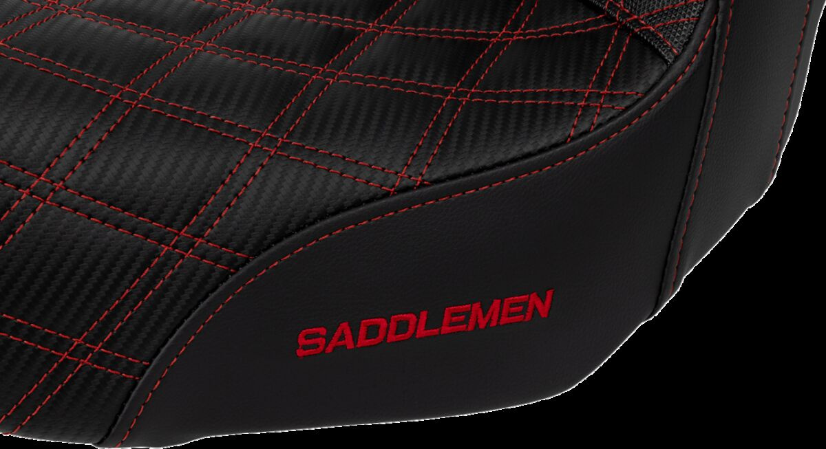 Saddlemen Seat Sdc Performance Red Stitch Seat Pro Serie Sdc Fxd 07-17