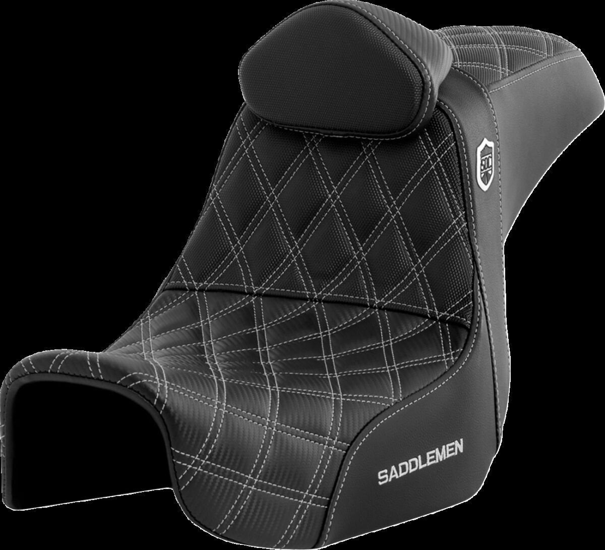 Saddlemen Pro Series Sdc Performance Seat - With Backrest - Silver Sti