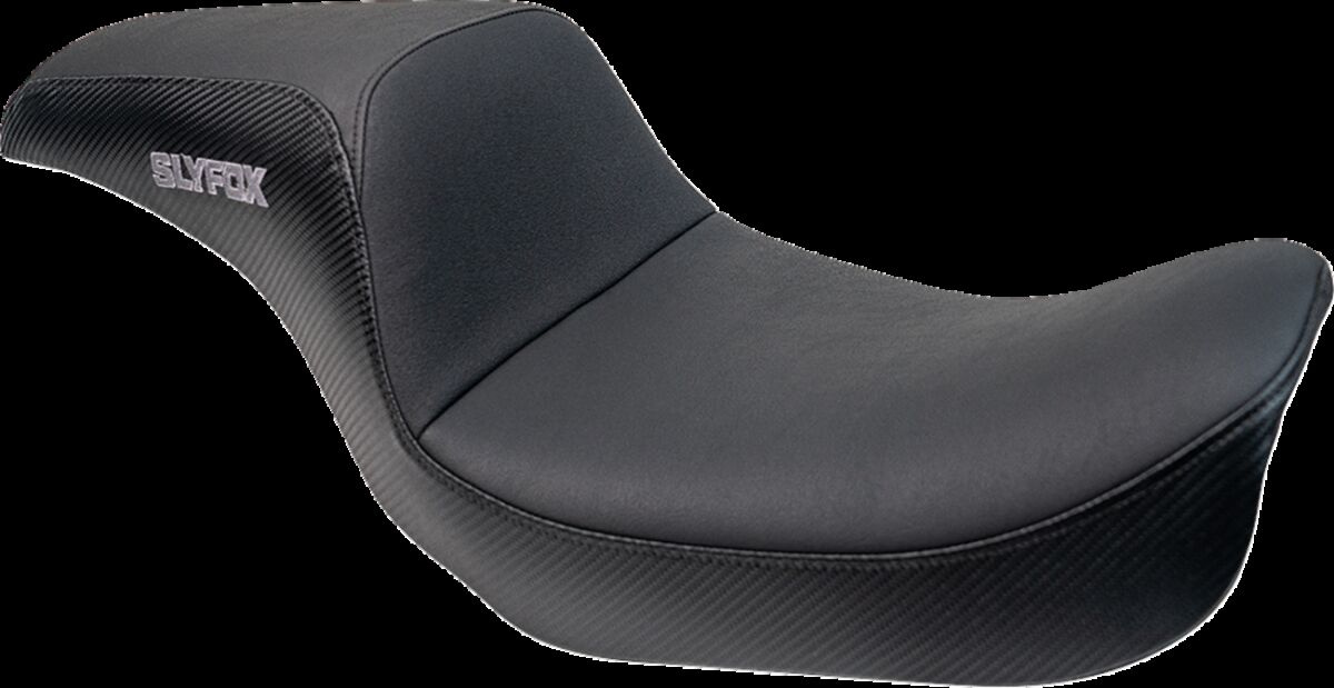 Slyfox Seat Slyfox Blk Vinyl W/Slipstp Smth Cf Gry Logo Dyna 96-03 Sea