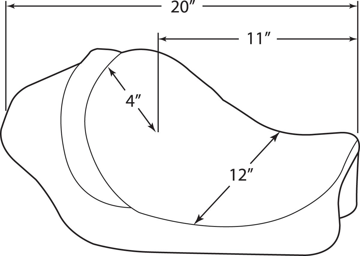 Drag Specialties Seats Seat Solo Seat Front Solo Vinyl Black Seat Solo