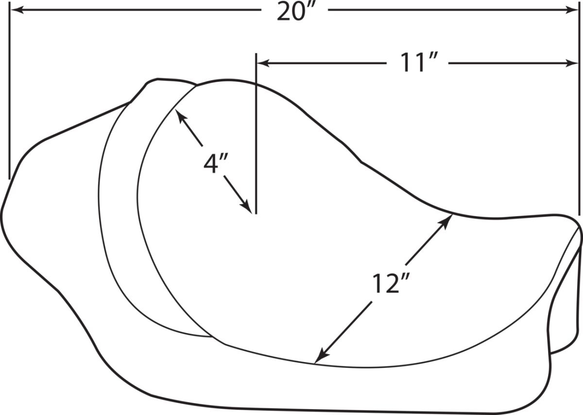 Drag Specialties Seats Seat Solo Seat Front Solo Vinyl Black Seat Solo