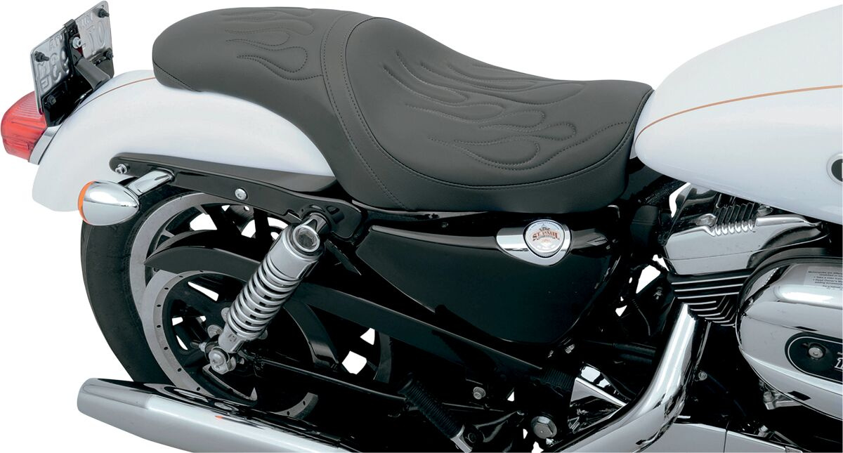 Drag Specialties Seats Seat Predator Rear Full Length Vinyl Black Seat