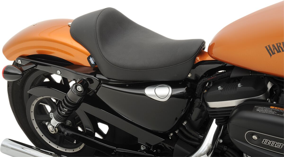Drag Specialties Seats Seat Solo Smooth Black Seat Cafe Solo - Smooth