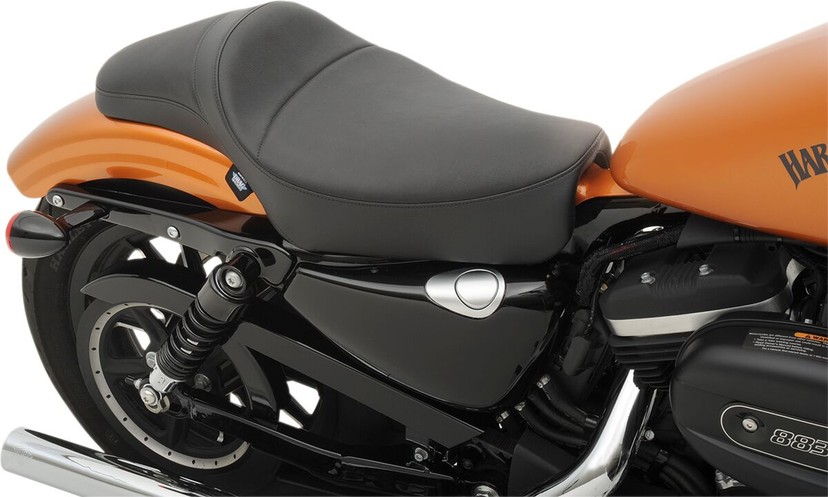 Drag Specialties Seats Seat Predator Extended Reach Smooth Black Seat