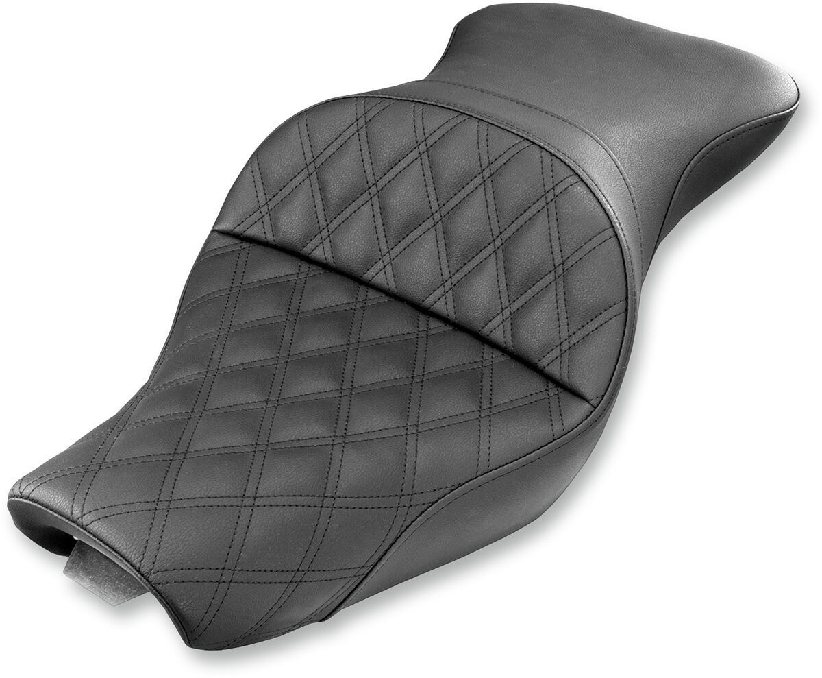 Saddlemen 2-Up Seat Explorer�?� Ls Front|Rear Vinyl|Saddlegel�?� Black
